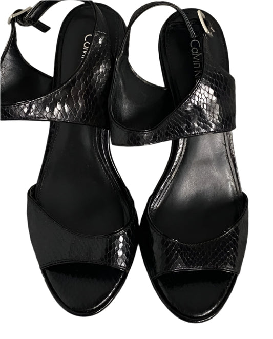CALVIN KLEIN Black Sandals - UK5