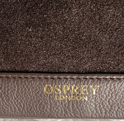 OSPREY LONDON Brown Suede Bag