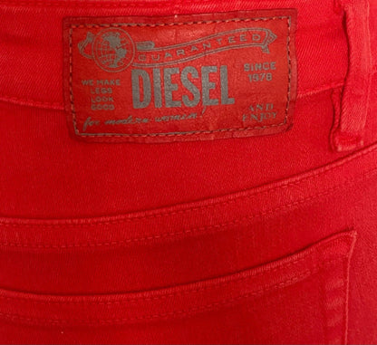 Diesel "Red Label" Red Jeans - Size UK8