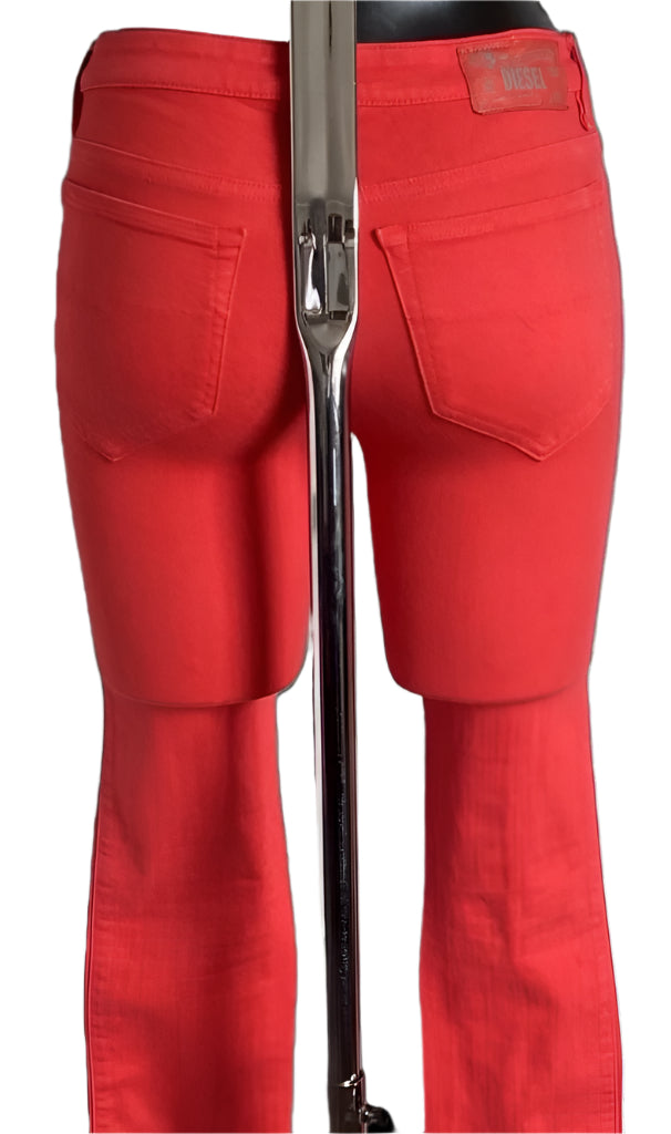 Diesel Super Skinny Red Jeans - Size UK8