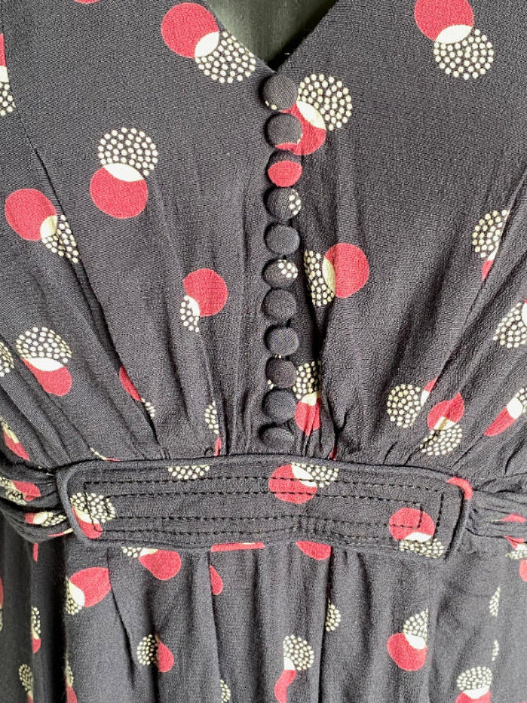Boden Grey and Pink Pattern Dress - UK 6