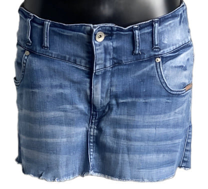Superdry Blue Denim Skirt - UK14