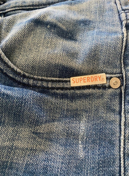 Superdry Blue Denim Skirt - UK14