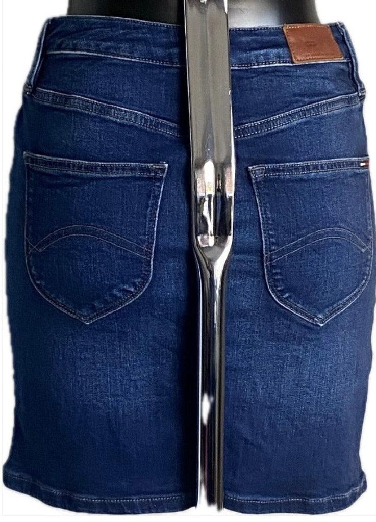 Tommy Hilfiger Blue Denim Skirt - UK M