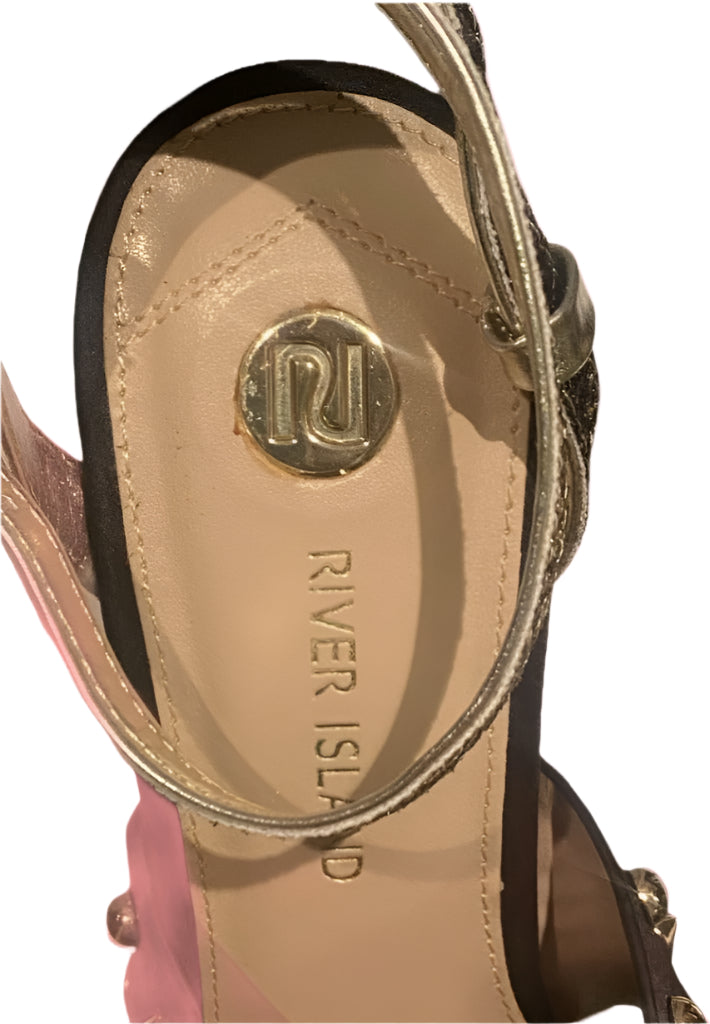 River Island Embellished Black Shoes - UK7