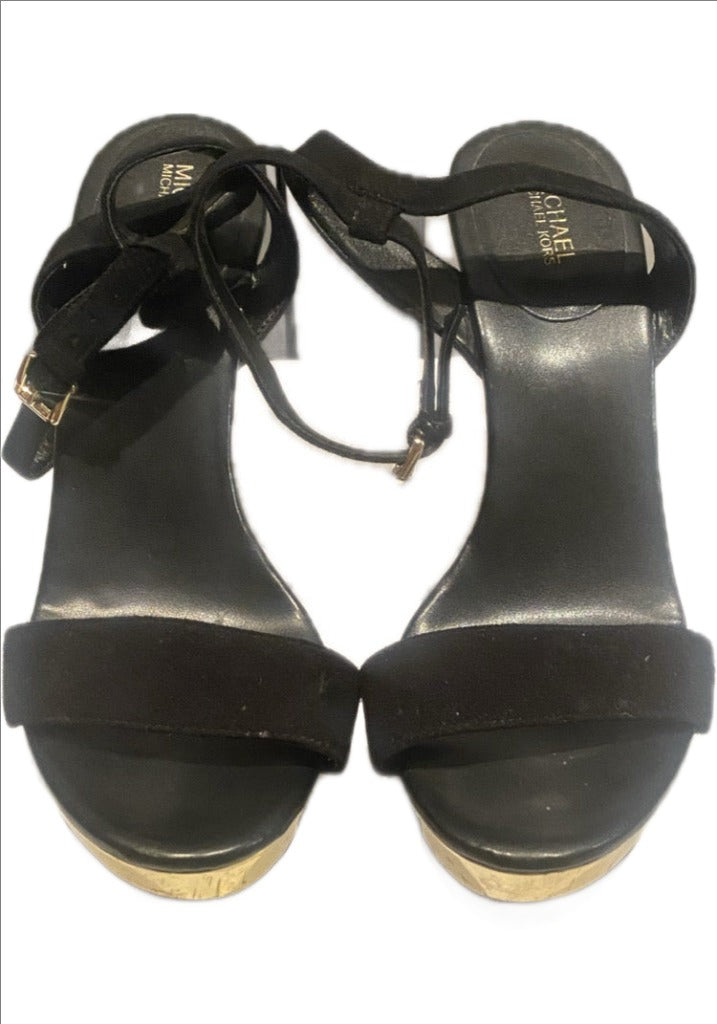 Michael Kors Black Suede Sandals - Size  UK4