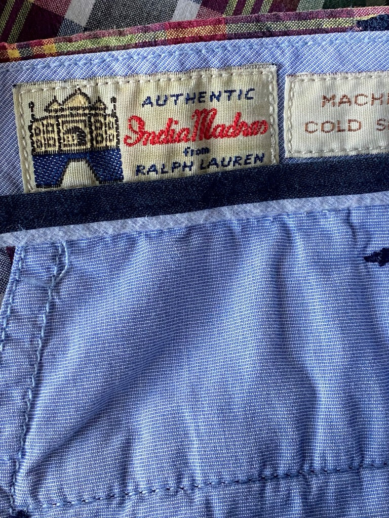 RALPH LAUREN Checked Shorts - UK W 38