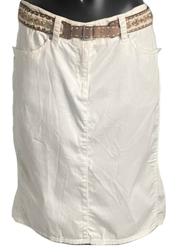 JEAN PAUL of BERLIN Cream Skirt - UK14