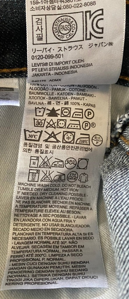 Levis 527 Jeans - Wash Labels