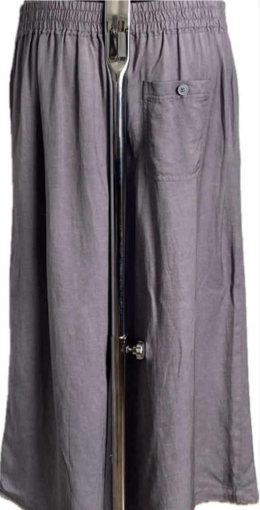 Poetry Lilac Linen Cropped Trousers size UK14 - Pre-loved