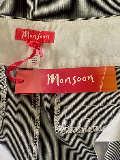 Monsoon Pinstripe Skirt  UK8 - NEW with Tags