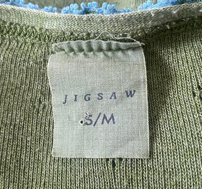 Jigsaw Green Cardigan - Sizing  Label