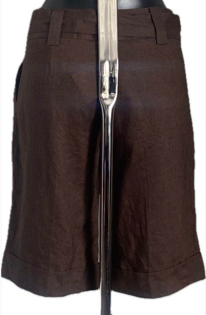 Sticky Fingers Brown Linen Shorts - UK10