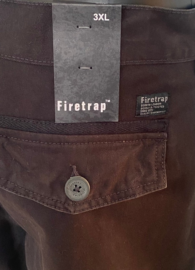 Firetrap Black Cargo Shorts XXXL - New Labels