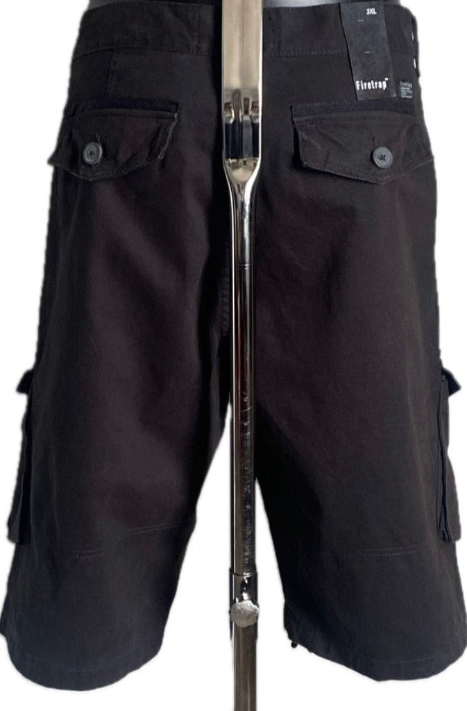 Firetrap Black Cargo Shorts XXXL - Rear