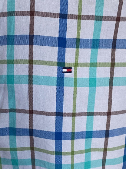 Tommy Hilfiger Slim Fit Check Shirt - Size XL- Pre-loved