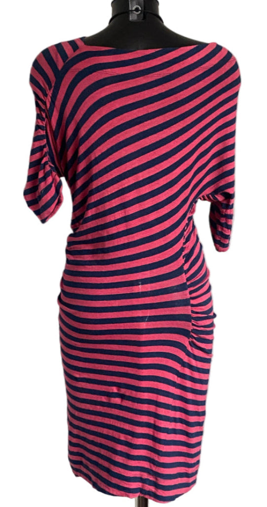V. Westwood Red and Navy Striped Dress 