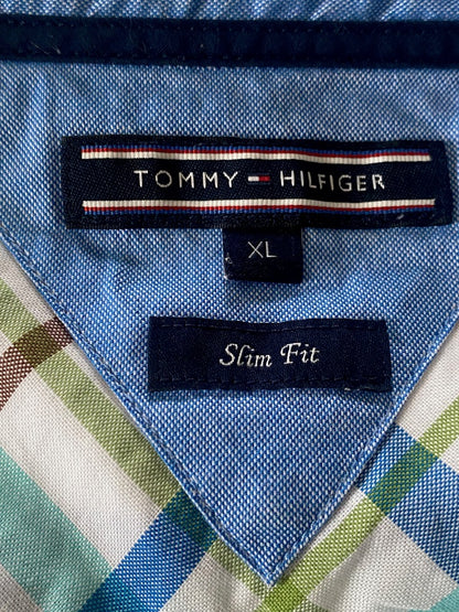 Tommy Hilfiger Slim Fit Check Shirt - Size XL- Pre-loved