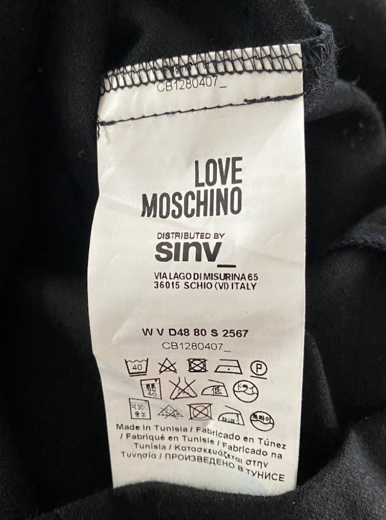 Love Moschino label on aBlack Dress UK 8
