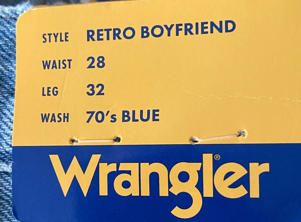 Wrangler Retro Boyfriend Jeans Size UK10 W28x - NEW with Tags