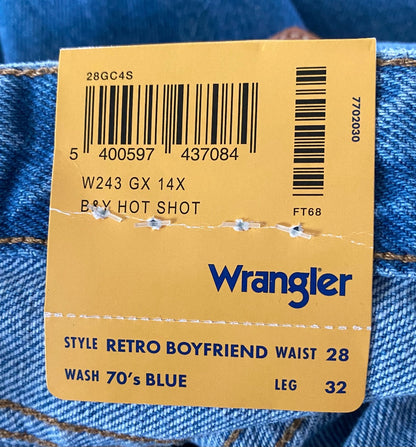 Wrangler Retro Boyfriend Jeans Size UK10 W28x - NEW with Tags
