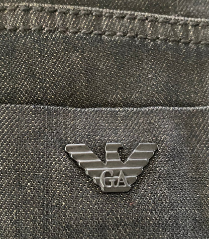 Emporio Armani Black Jeans Logo