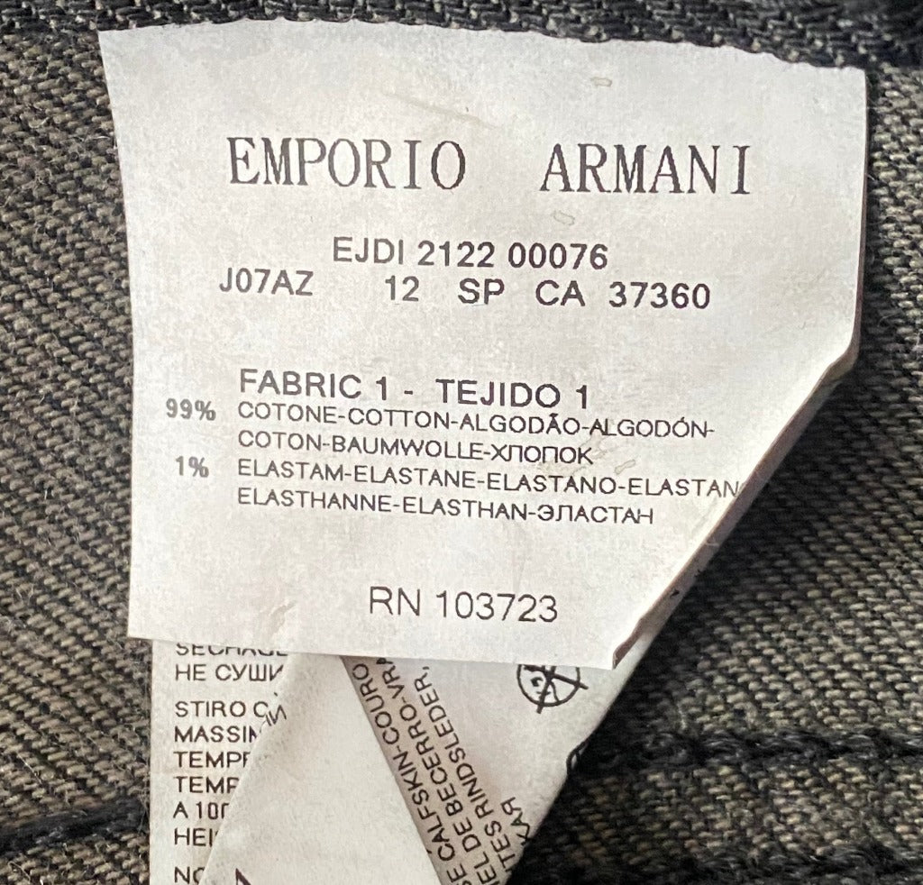 Emporio Armani Black Jeans - Wash Label