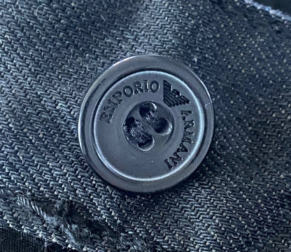 Emporio Armani Black Jeans Button
