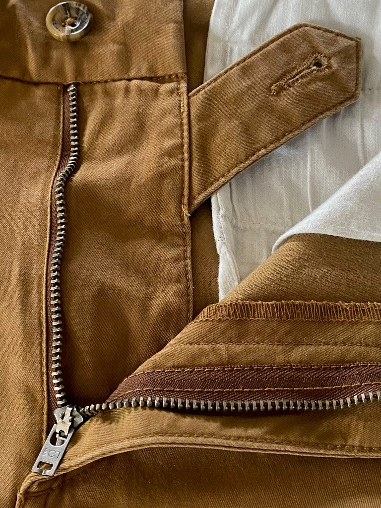Ben Sherman Tan EC1 Slim Shorts Zip