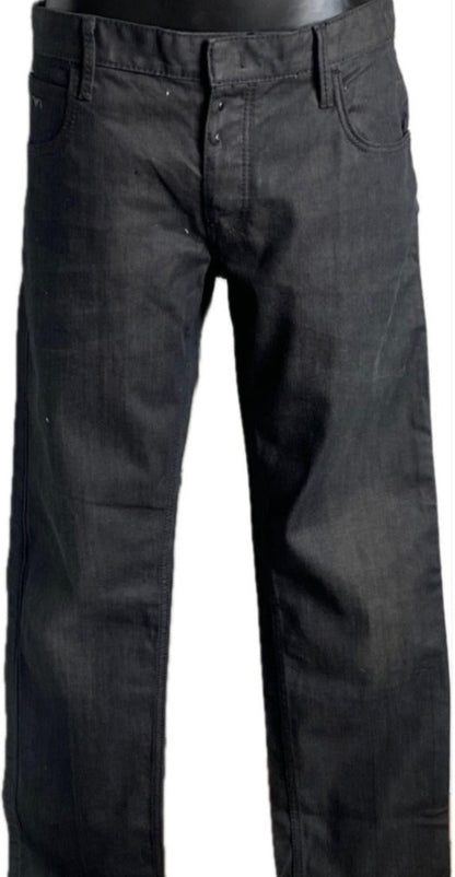 Emporio Armani Black Jeans W6 - Front