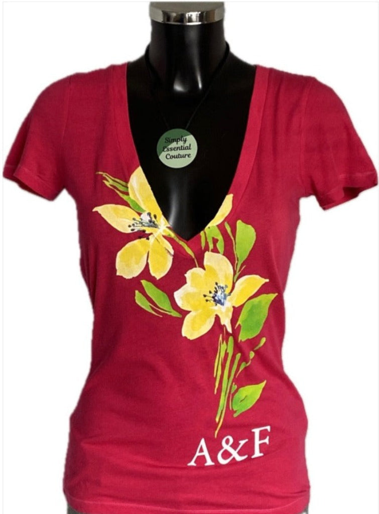 Abercrombie & Fitch Cerise T-Shirt - UK S