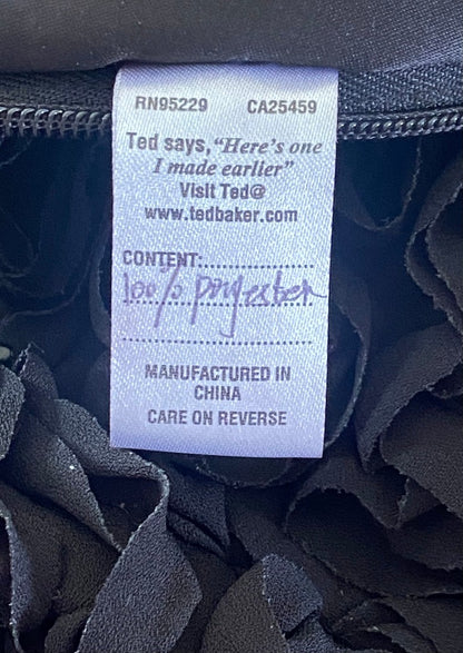 TED BAKER  Black Textured Skirt - UK12