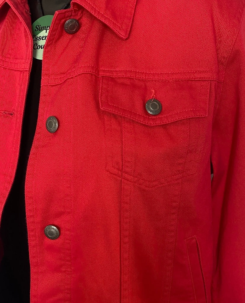 Ralph Lauren Red Jacket - Size M - Buttons