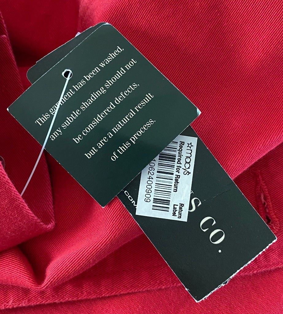 Ralph Lauren Red Jacket - Macy's Tags