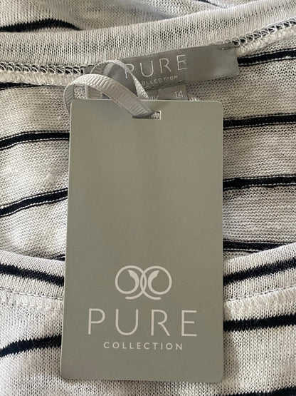 PURE Linen Vest Top size UK14 NEW with Tags