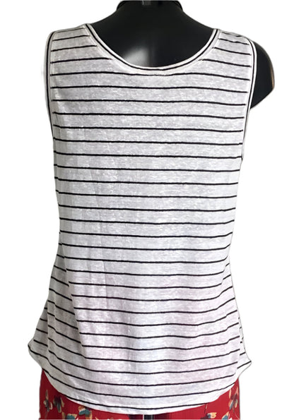 PURE Linen Vest Top size UK14 NEW with Tags