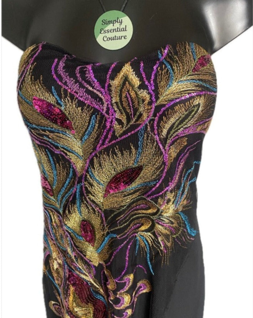 Angel Fashions Peacock Dress - UK XXL
