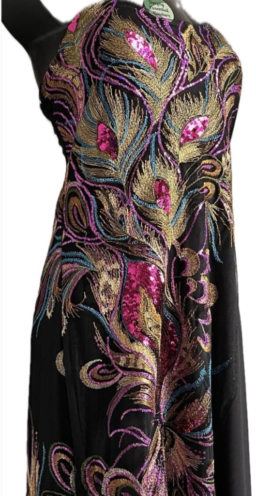 Angel Fashions Stunning Peacock Dress 