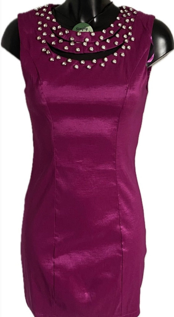 AX PARIS Cerise Pink Dress - UK 12