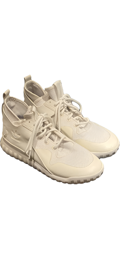 Adidas Tubular White  Trainers - size UK9.5 - Pre-loved