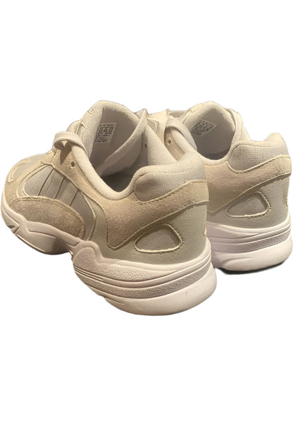 Adidas Light Grey and White Trainers - Rear