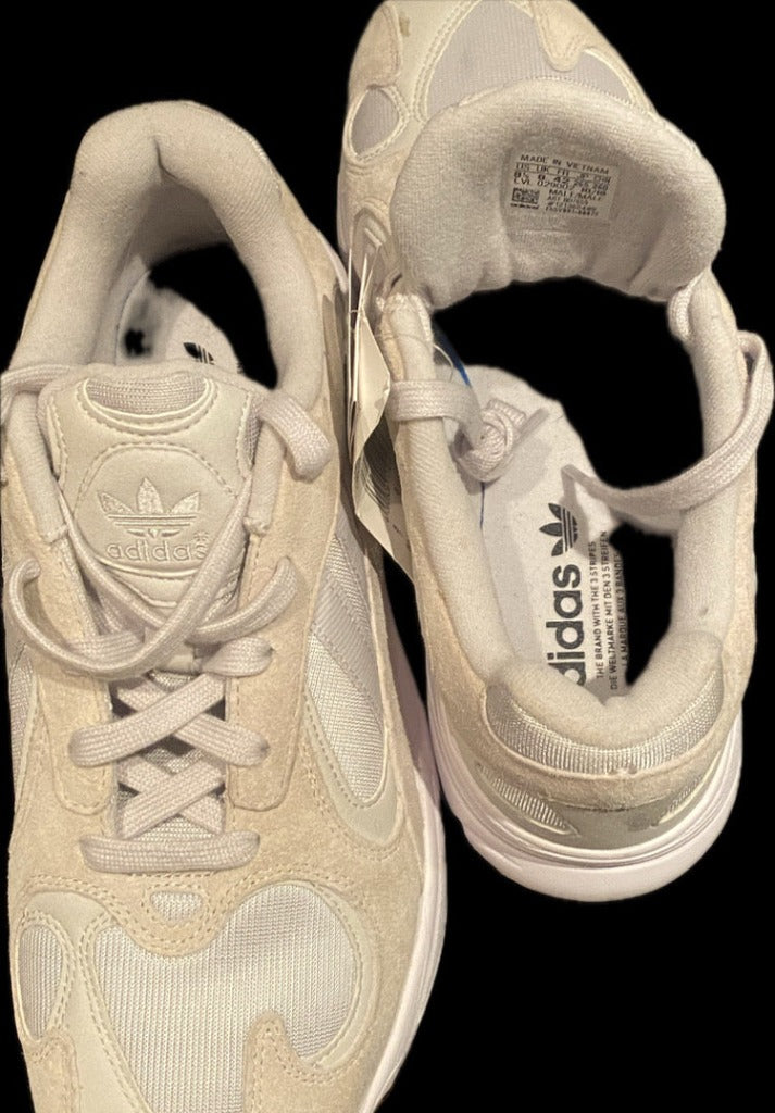 Adidas Light Grey and White Sneakers - Inside