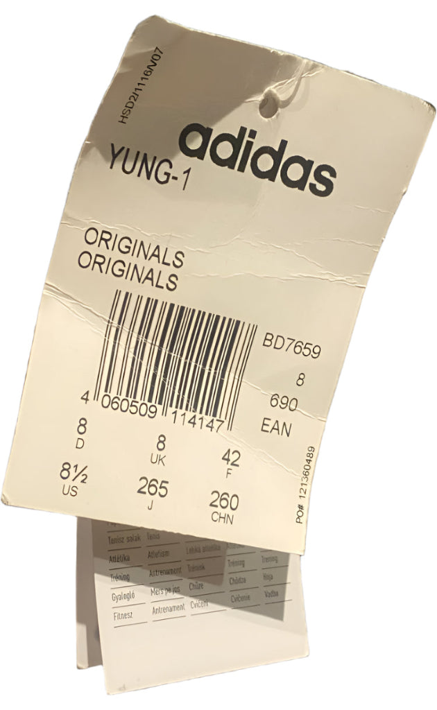 Adidas Light Grey Trainers - Barcode