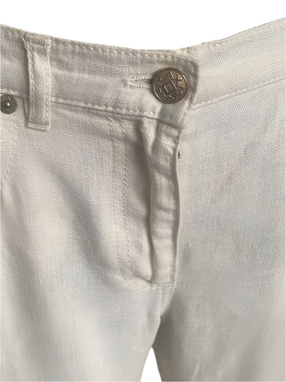 Max Mara Silk / Linen Trousers Size UK14 - Pre-loved