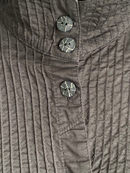 Yacco Maricard Black Asymmetrical Shirt Size 0 - UK6