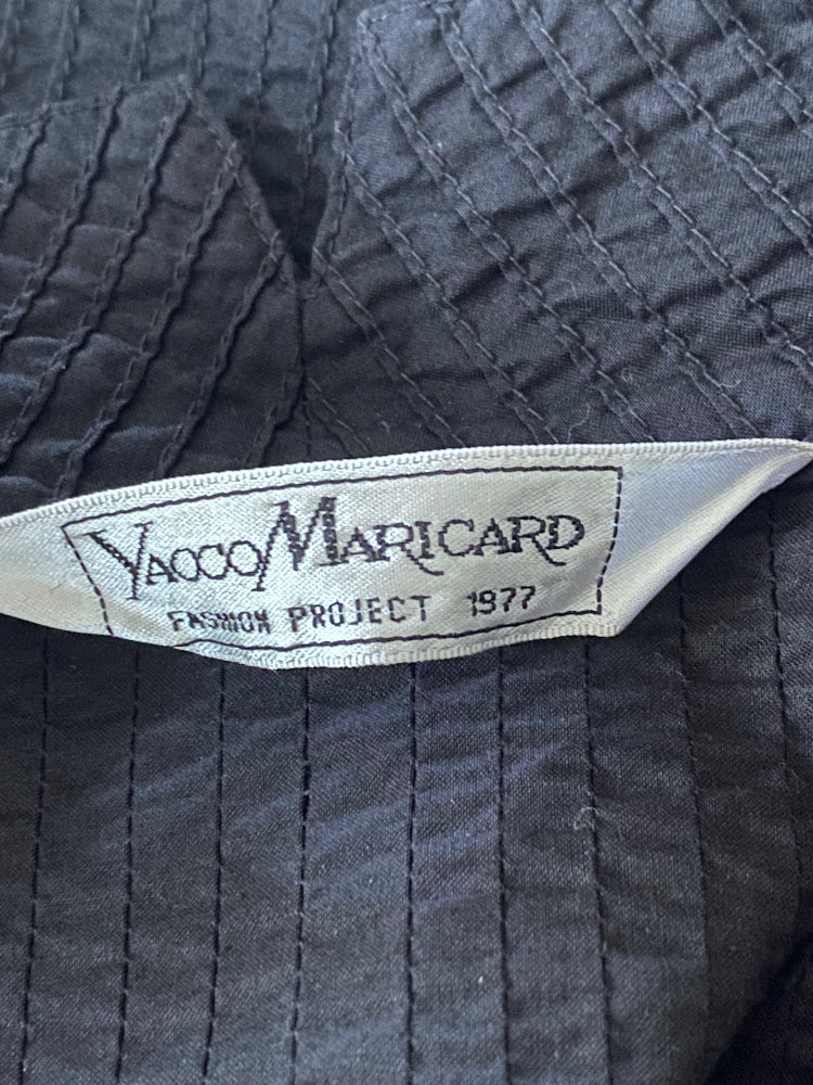 Yacco Maricard Black Asymmetrical Shirt Size 0 - UK6
