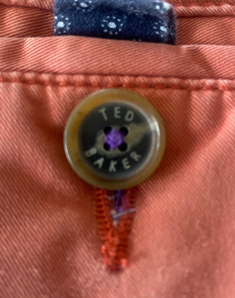 Ted Baker Salmon Pink Shorts - Size W38 - Pre-loved