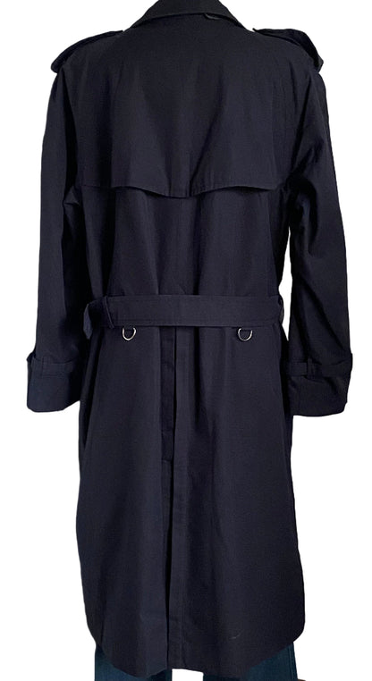 BURBERRY Navy Trench Coat Size 52 - UK L