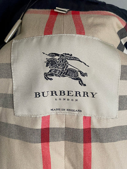 BURBERRY Navy Trench Coat Size 52 - UK L