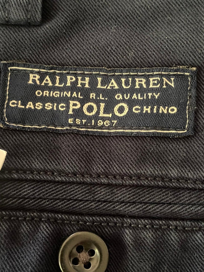 POLO Navy Chino Trousers - Badge